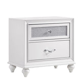 Coaster Barzini California King Wingback Tufted Bed White Model 300843KW